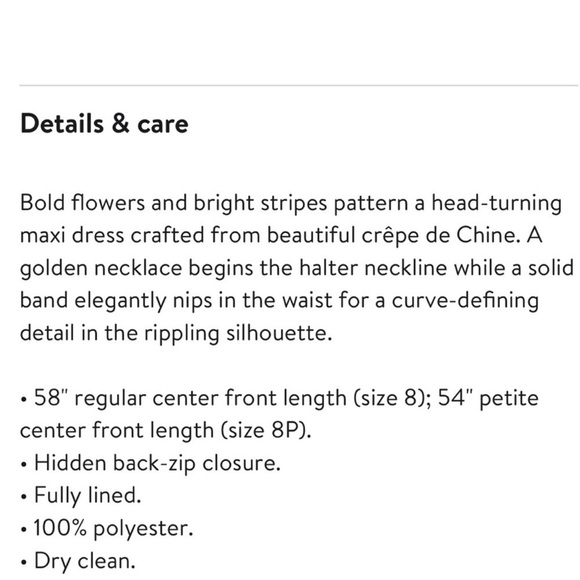 ELIZA J Crepe de Chine Floral Halter Handkerchief Maxi Dress Size 8 - Picture 4 of 14